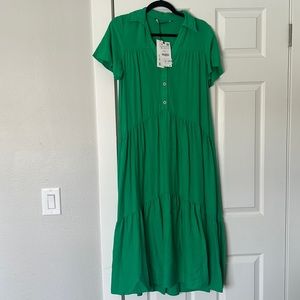 NWT Dress, Zara, size S, green